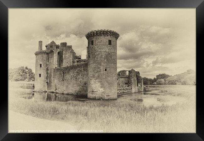 Caerlaverock Castle Framed Print by Rodney Hutchinson