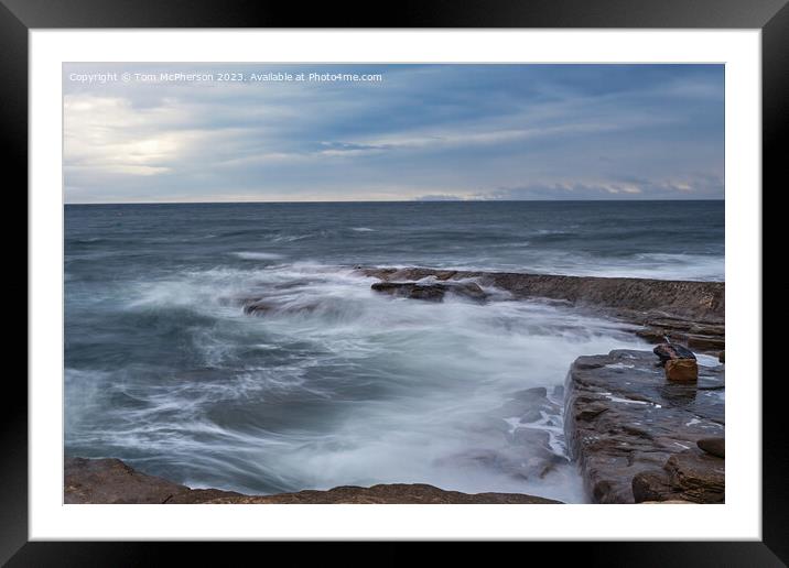 Moray Firth Long Exposure Seascape Framed Mounted Print by Tom McPherson