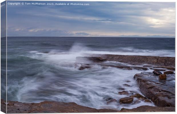 Moray Firth Long Exposure Seascape Canvas Print by Tom McPherson