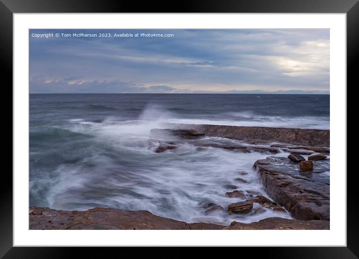 Moray Firth Long Exposure Seascape Framed Mounted Print by Tom McPherson