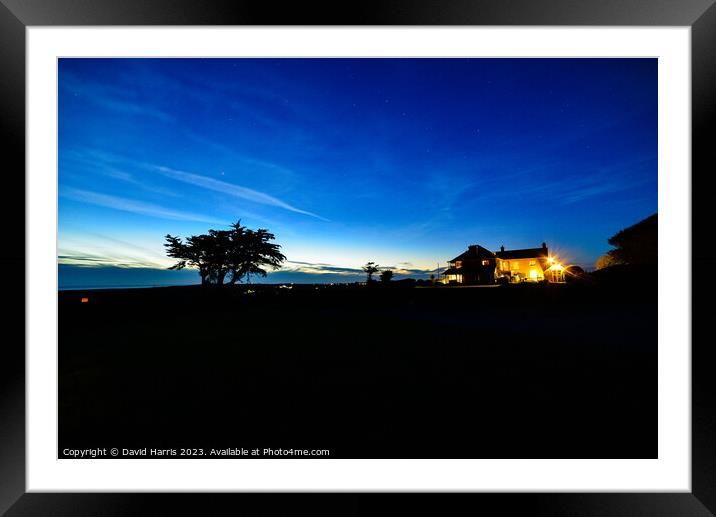Evening Sky Framed Mounted Print by David Harris