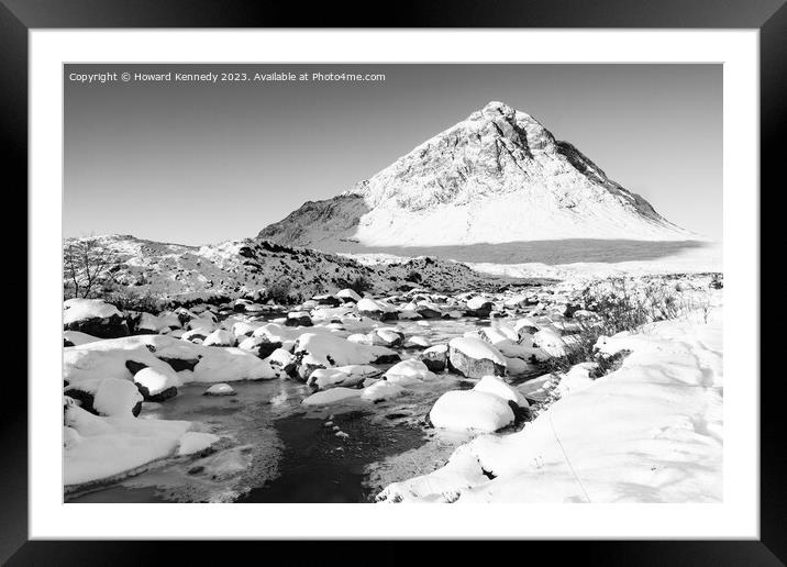 Buachaille Etive Mor, Glencoe, Scotland Framed Mounted Print by Howard Kennedy