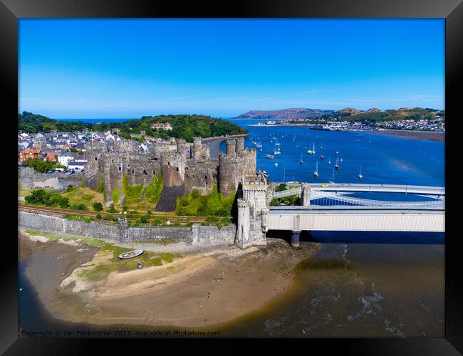 Conwy Castle  Framed Print by Ian Fairbrother