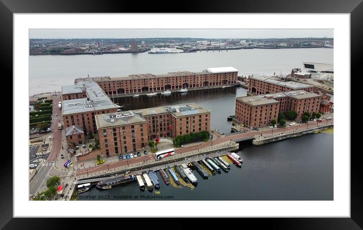 Royal Albert Dock Framed Mounted Print by Ian Fairbrother