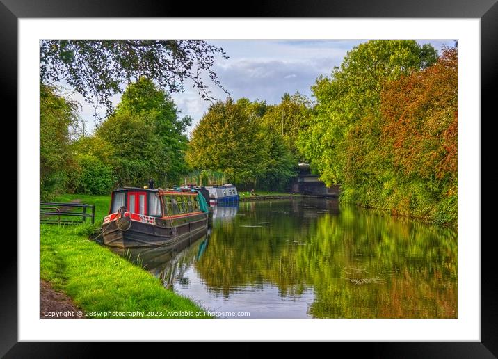 An Autumn by the Canal. Framed Mounted Print by 28sw photography