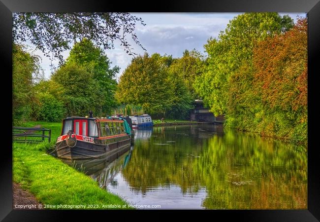 An Autumn by the Canal. Framed Print by 28sw photography