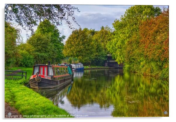 An Autumn by the Canal. Acrylic by 28sw photography
