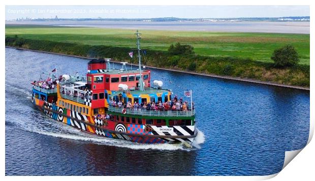 Mersey Ferry Print by Ian Fairbrother