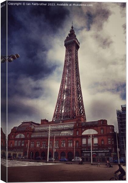 Blackpool Tower Canvas Print by Ian Fairbrother