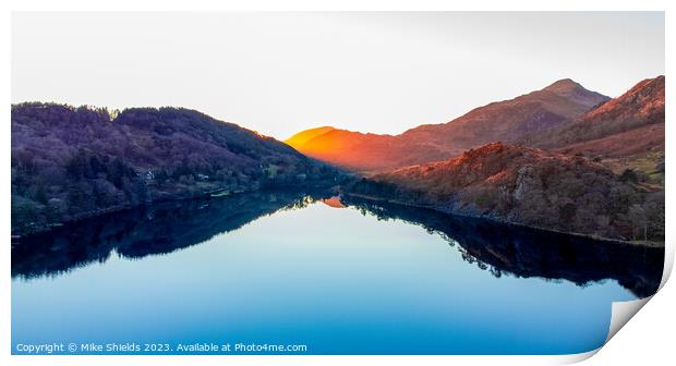 Sunset Lake Print by Mike Shields