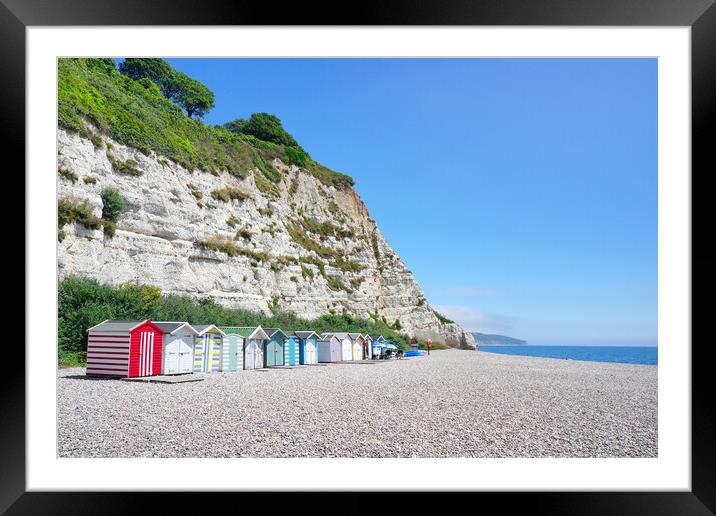 Beer Beach Devon Framed Mounted Print by Alison Chambers