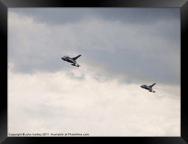 RAF Tornado GR4's Framed Print by john hartley