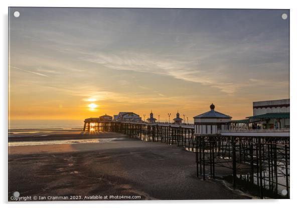 Sunset at Blackpool North Pier Acrylic by Ian Cramman
