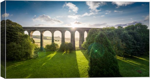 Penistone Viaduct Canvas Print by Apollo Aerial Photography