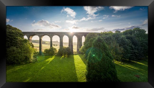 Penistone Viaduct Framed Print by Apollo Aerial Photography