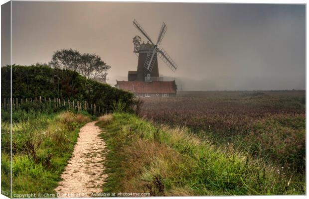 Cley-next-the-Sea , Windmill (6) Canvas Print by Chris Drabble
