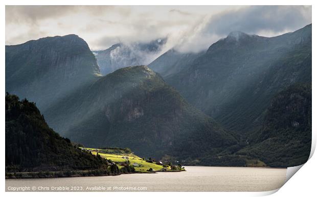 Sognefjord, Norway (13) Print by Chris Drabble