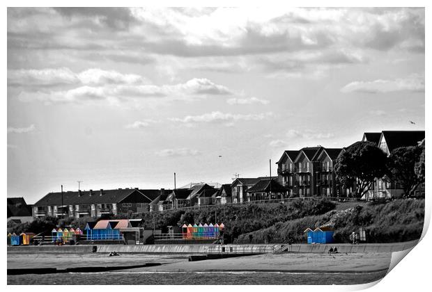 Clacton On Sea Beach Essex England UK Print by Andy Evans Photos
