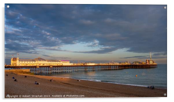 Brighton Pier  Acrylic by Robert Strachan