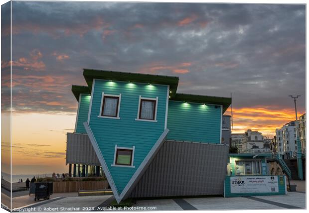 Upside down house at Sunset Canvas Print by Robert Strachan