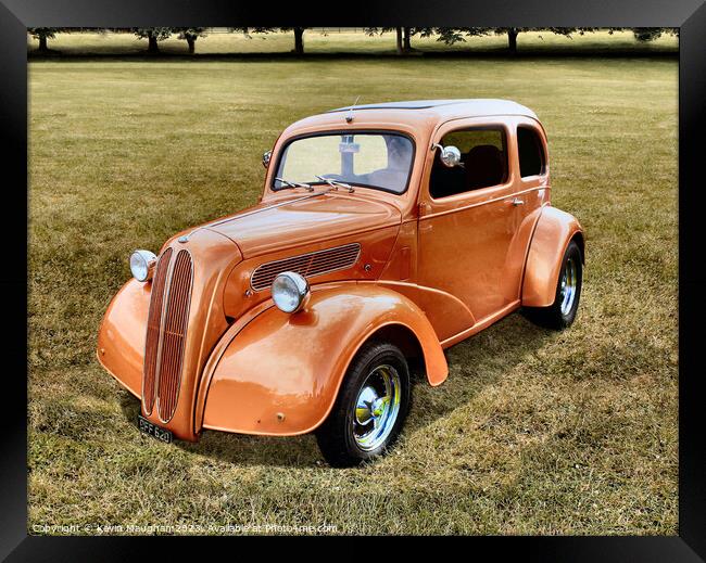 Ford Pop Hot Rod Orange Framed Print by Kevin Maughan