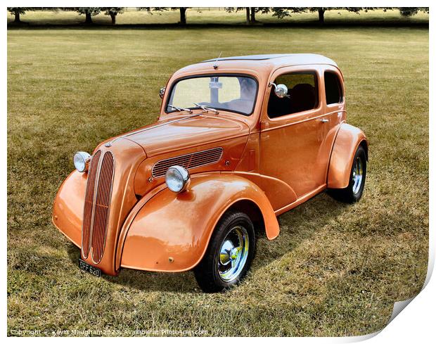 Ford Pop Hot Rod Orange Print by Kevin Maughan