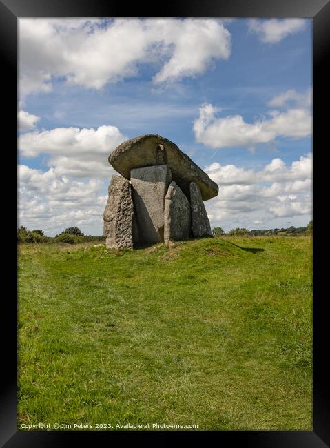 Trethevy Quoit Framed Print by Jim Peters