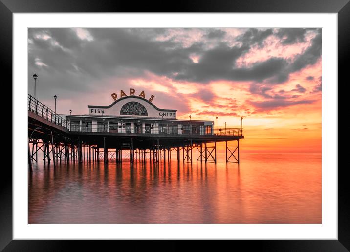 Cleethorpes Pier Sunrise Framed Mounted Print by Tim Hill