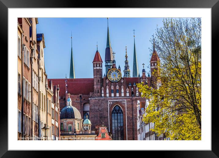Royal Chapel St Mary's Church Outside Gdansk Poland Framed Mounted Print by William Perry