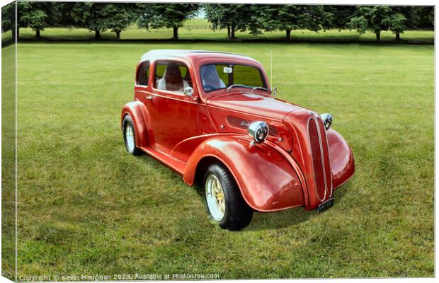 Ford Pop Hot Rod Red Canvas Print by Kevin Maughan
