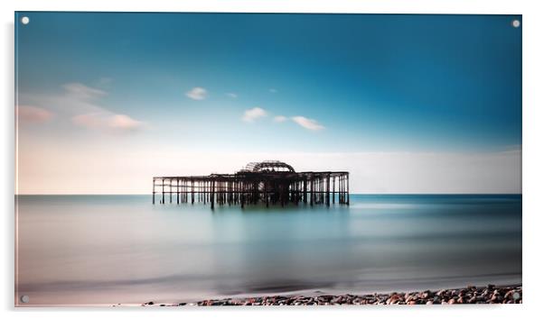 West Pier at Brighton Sussex Acrylic by CC Designs