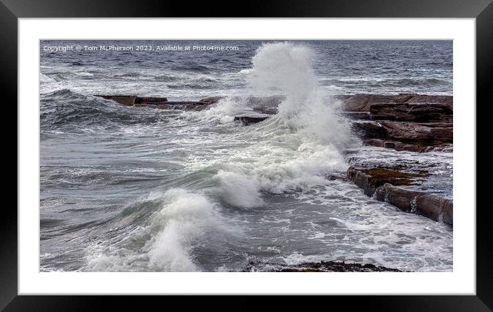  Seascape on Moray Firth Framed Mounted Print by Tom McPherson