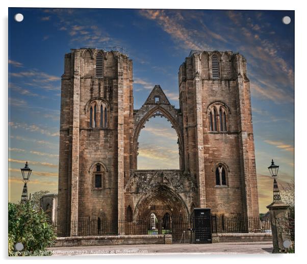 Elgin Cathedral  Acrylic by Tom McPherson