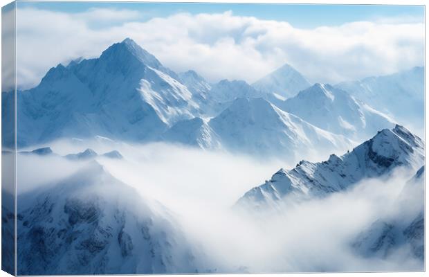 Mountain Top  Canvas Print by CC Designs