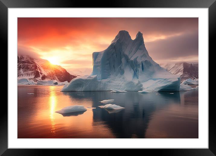 Ice Cold  Framed Mounted Print by CC Designs