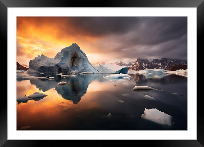 Wonderful Greenland  Framed Mounted Print by CC Designs