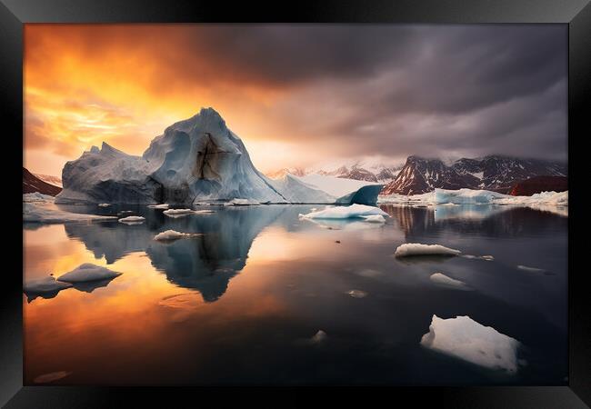 Wonderful Greenland  Framed Print by CC Designs