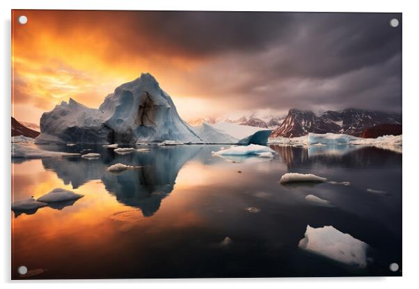 Wonderful Greenland  Acrylic by CC Designs