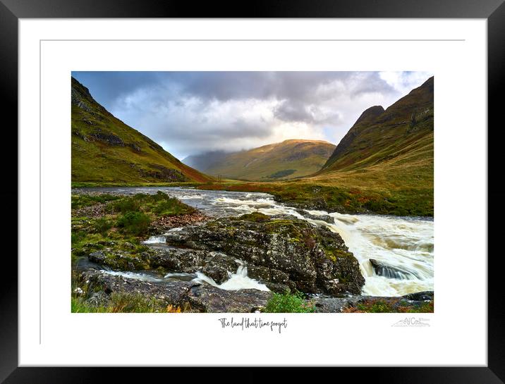The land that time forgot Glencoe Etive Scotland Framed Mounted Print by JC studios LRPS ARPS