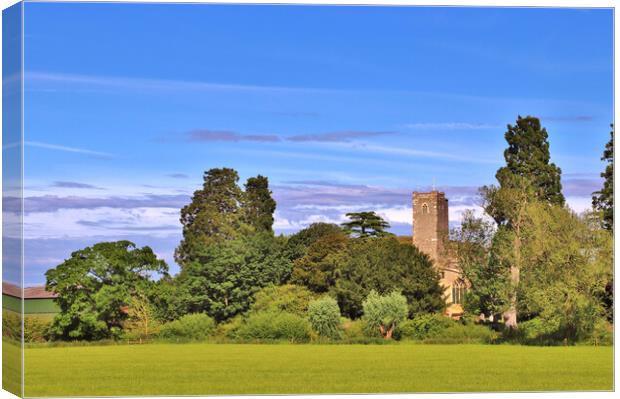 St Mary's Priory Church, Deerhurst Canvas Print by Susan Snow