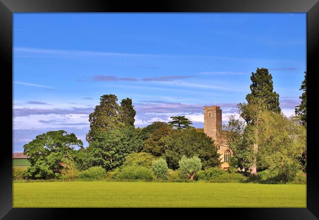 St Mary's Priory Church, Deerhurst Framed Print by Susan Snow