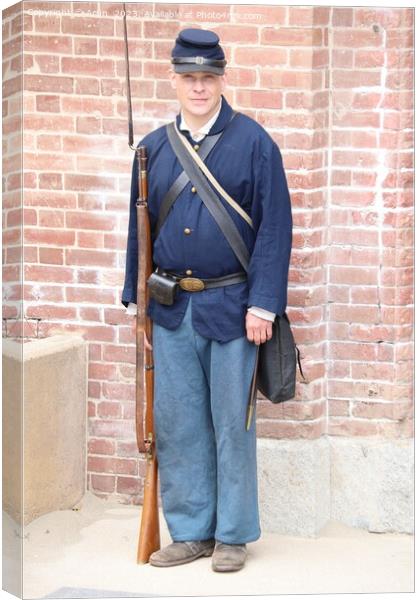 Civil War Reenactment,fort point, San francisco Canvas Print by Arun 