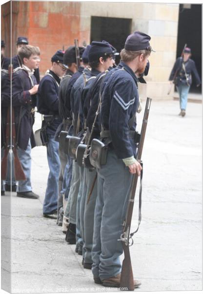 Civil War reenactment, San Francisco Canvas Print by Arun 