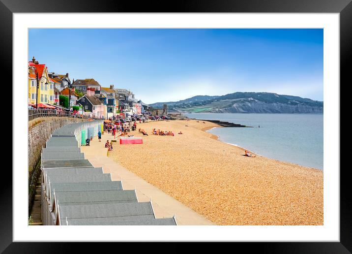 Lyme Regis  Framed Mounted Print by Alison Chambers