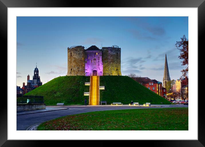 Cliffords Tower York Framed Mounted Print by Alison Chambers