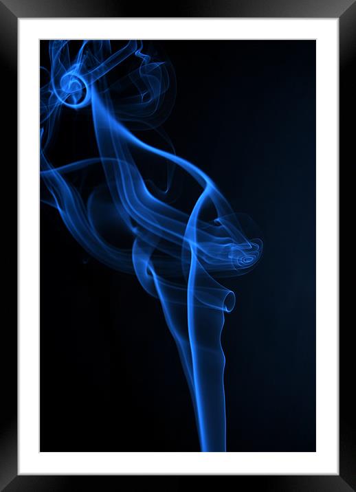Smoke Framed Mounted Print by Pratik Darji