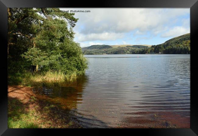 Pontsticill Reservoir Central Brecon Beacons Powys  Framed Print by Nick Jenkins