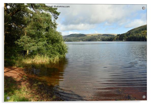 Pontsticill Reservoir Central Brecon Beacons Powys  Acrylic by Nick Jenkins