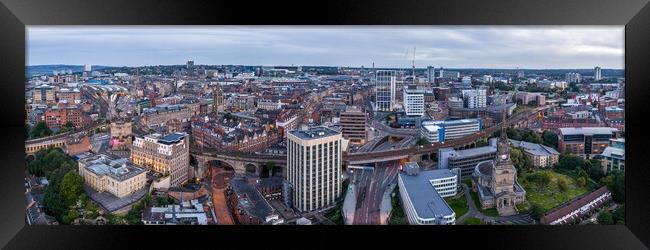 Newcastle Skyline Framed Print by Apollo Aerial Photography
