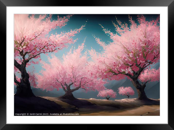 Serene Spring  - GIA-2309-1057-ABS Framed Mounted Print by Jordi Carrio